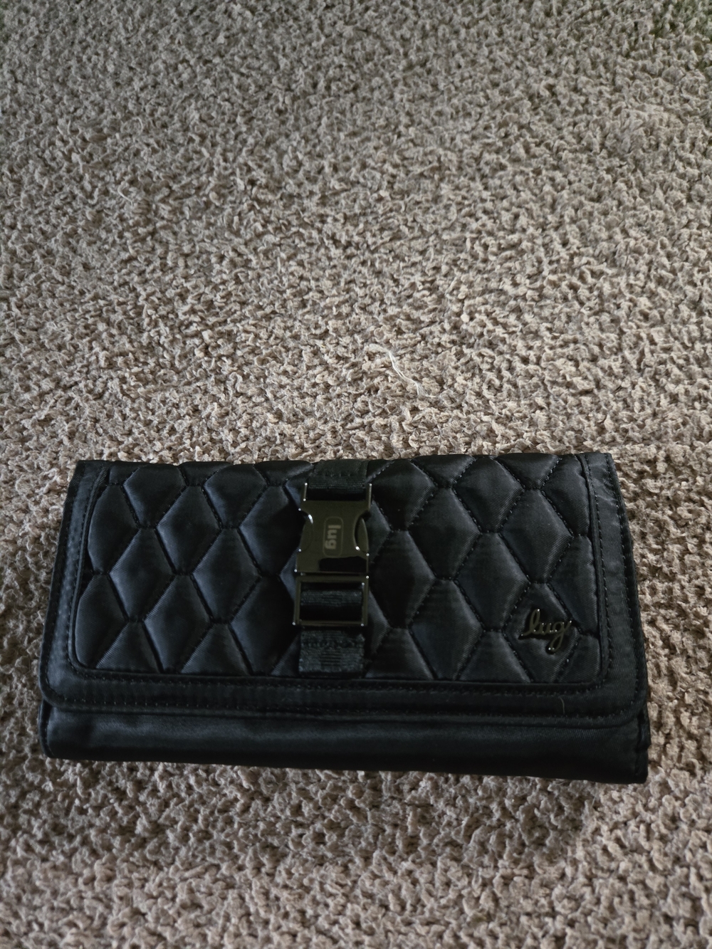 Lug Throttle Wallet in Black